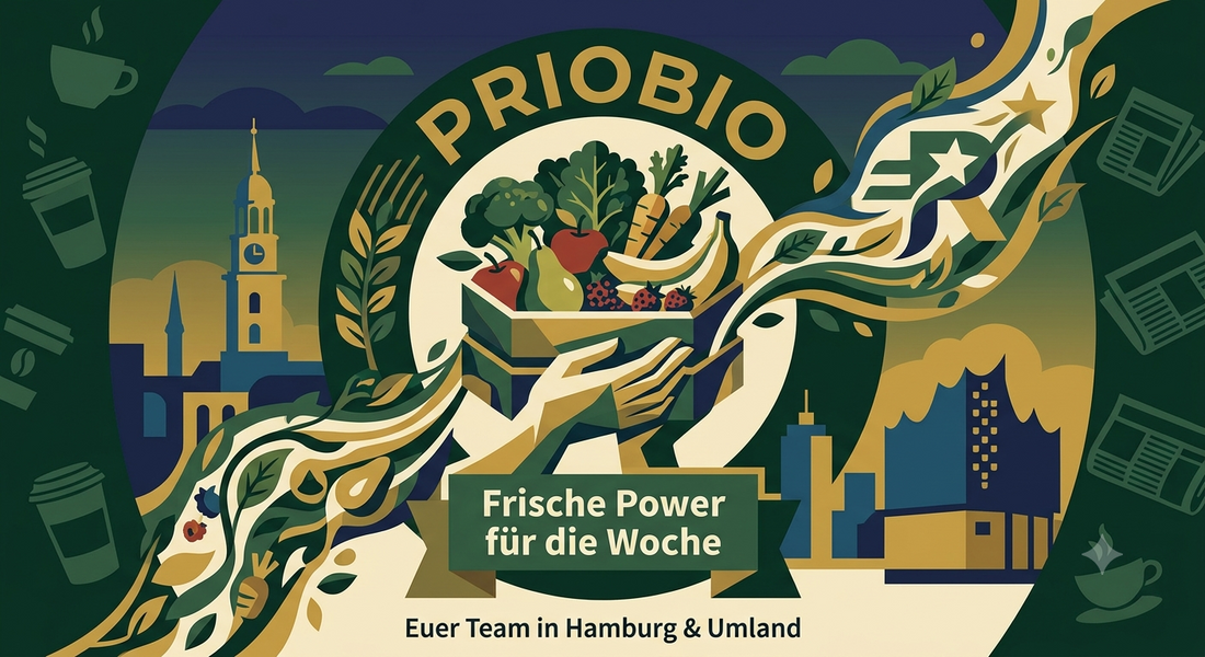 Keks-Koma, moin Vitaminkick: So holst du dir die Priobio Bürokiste montags an den Schreibtisch!